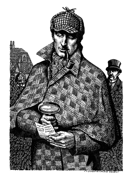 Иллюстрация к книге Приключения Шерлока Холмса