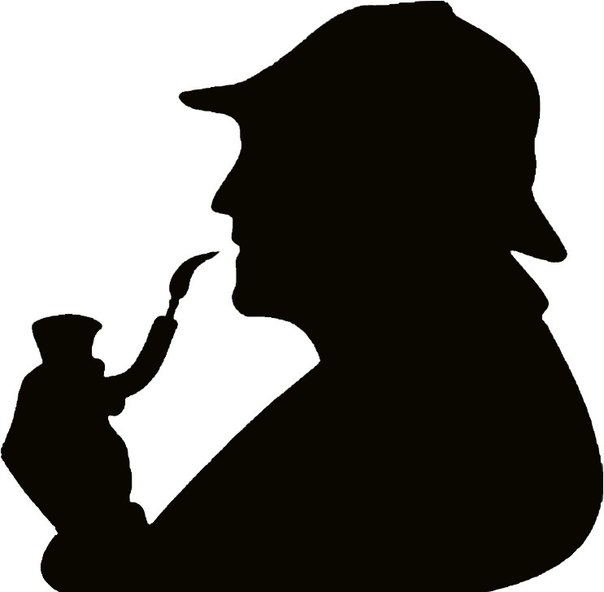 Иллюстрация из книги о Шерлоке Холмсе.